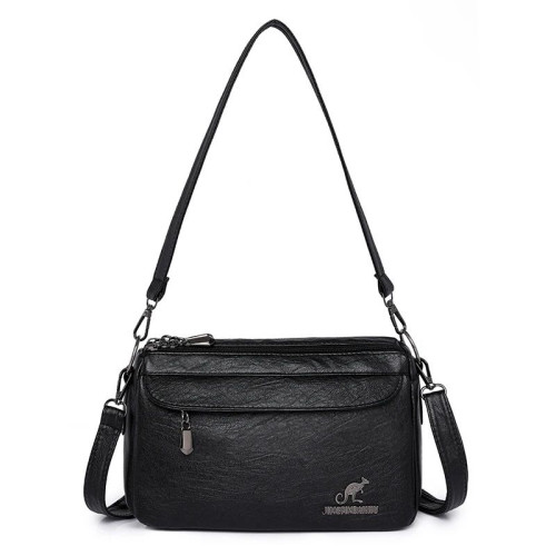 ст. цена780руб.! Женская кожаная сумка 731-1 BLACK