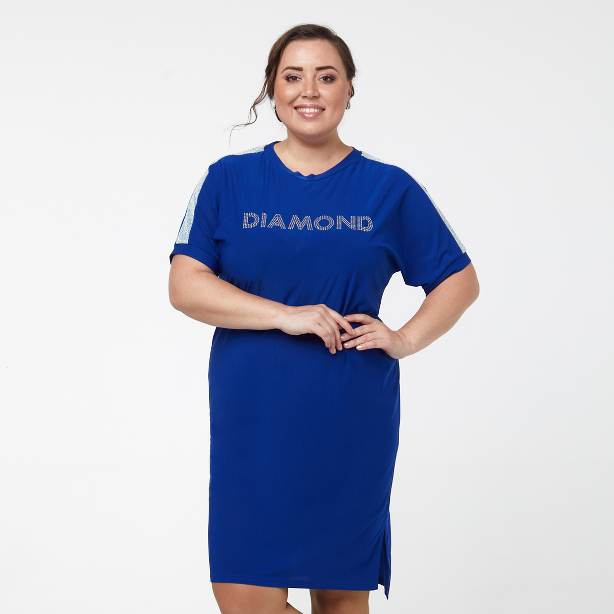 ст. цена2200руб.! Платье, трикотаж, васильковый