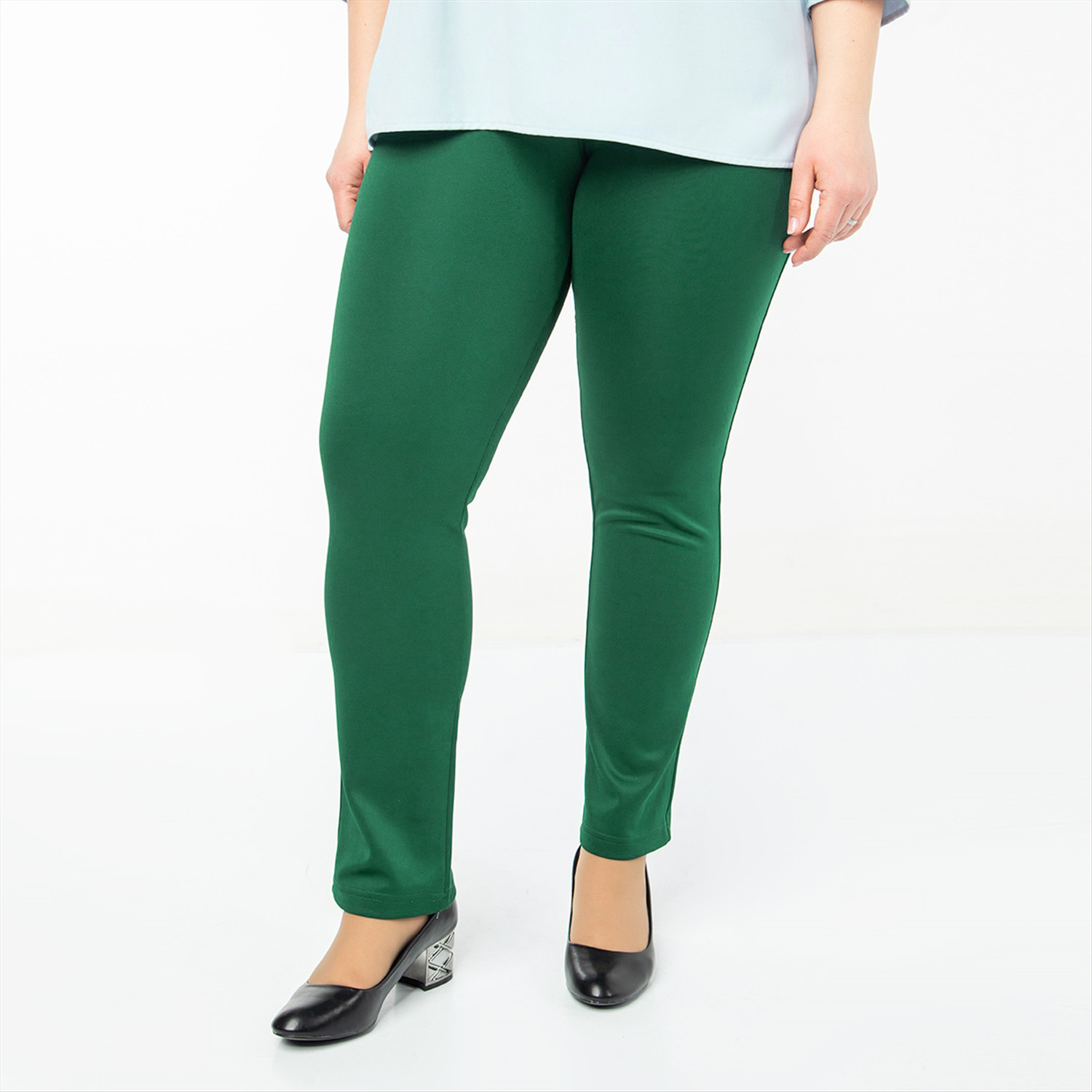 ст. цена1900руб.! Брюки, трикотаж, изумрудный