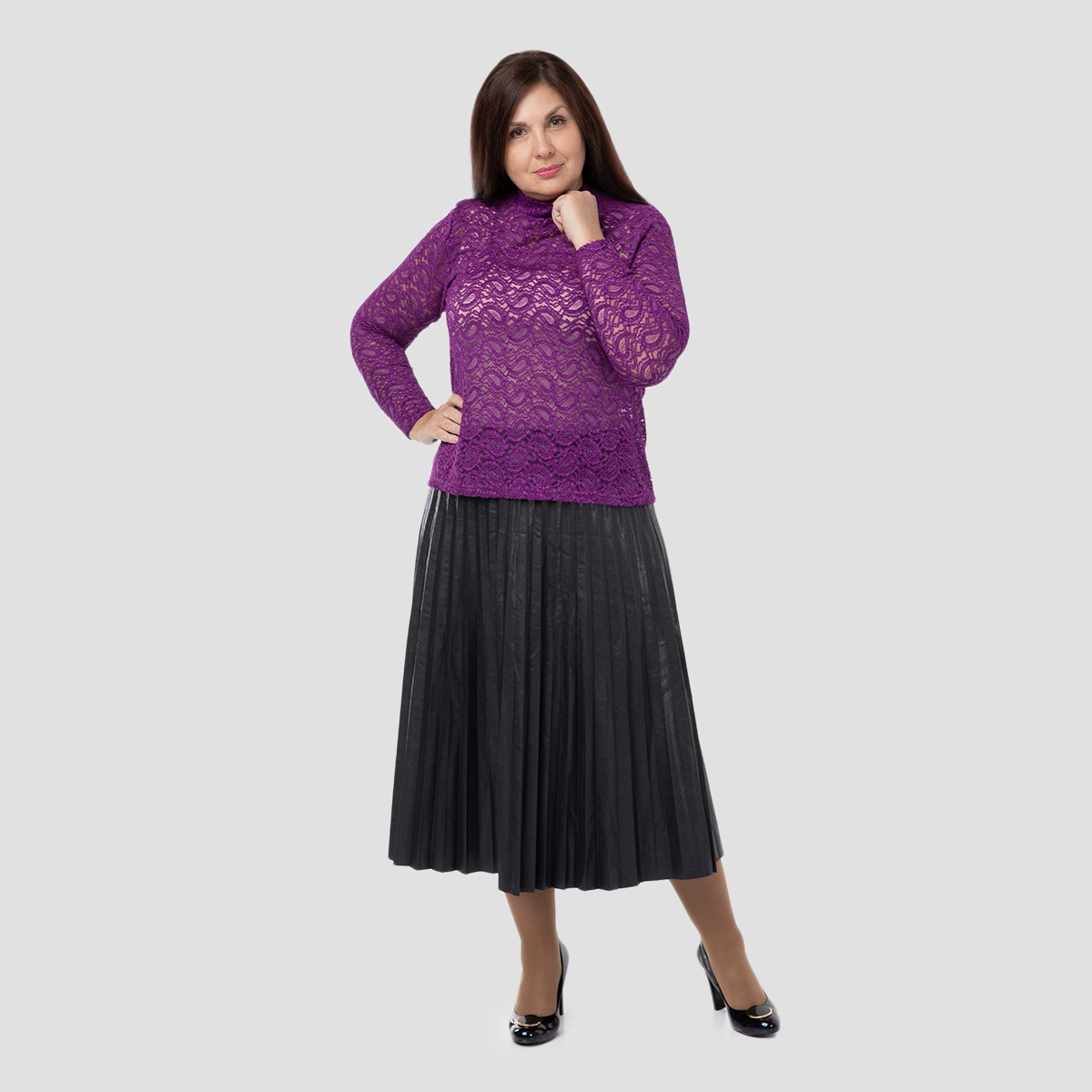 ст. цена1500руб.! Джемпер, текстиль, фиолетовый