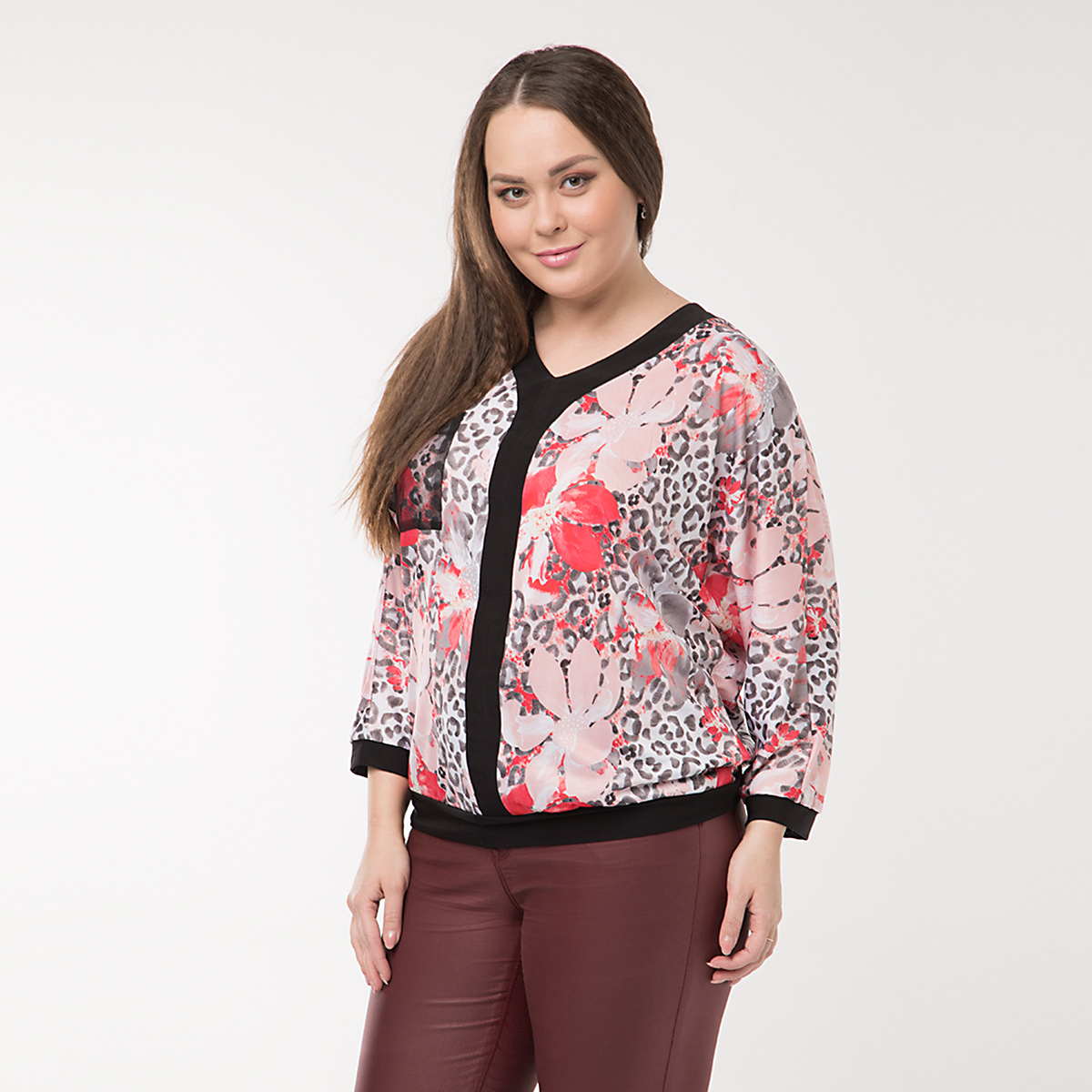 ст. цена1000руб.! Блуза, трикотаж, красный