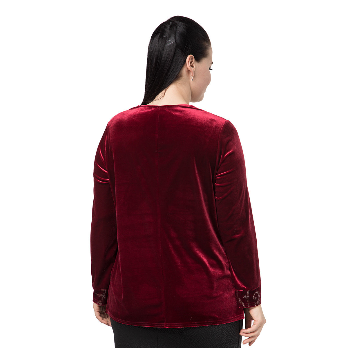 ст. цена900руб.! Блуза, трикотаж, бордовый