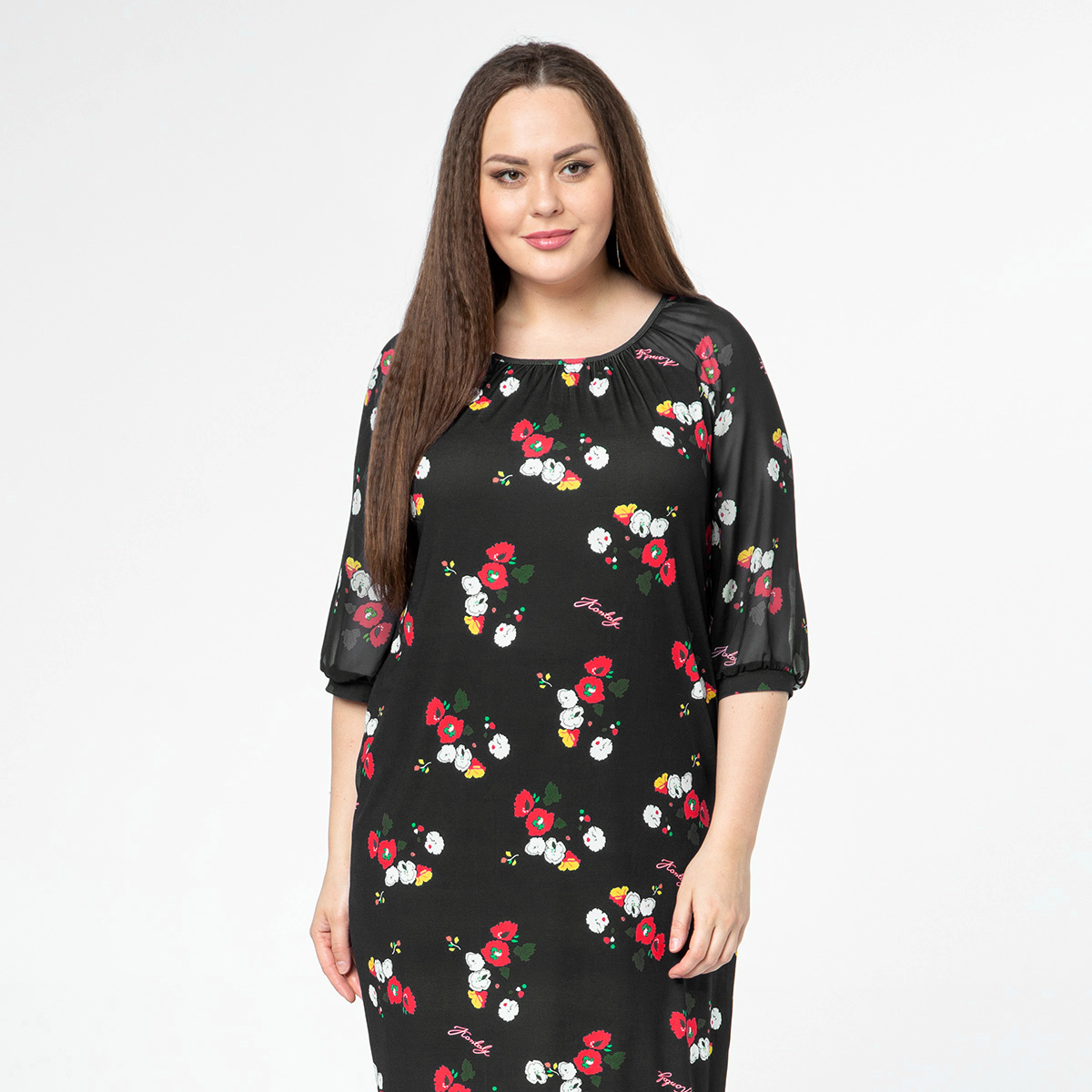 ст. цена2400руб.! Платье, трикотаж, черный