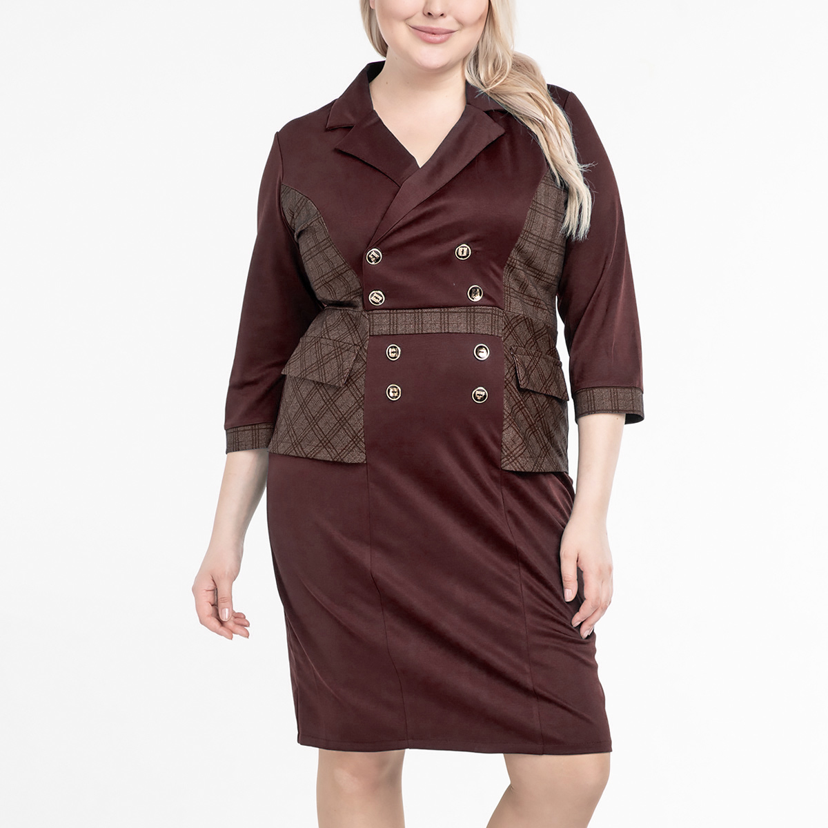 ст. цена2200руб.! Платье, трикотаж, коричневый