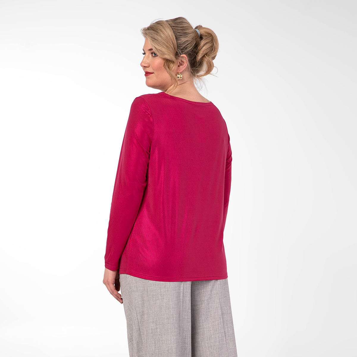 ст. цена1000руб.! Блуза, трикотаж, малиновый