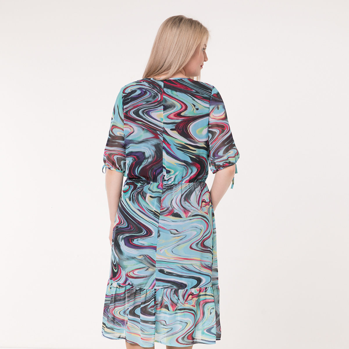 ст. цена2200руб.! Платье, текстиль, бирюзовый