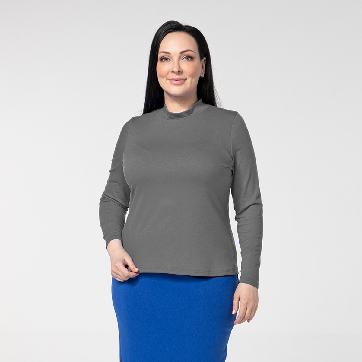 ст. цена1000руб.! Джемпер, трикотаж, серый