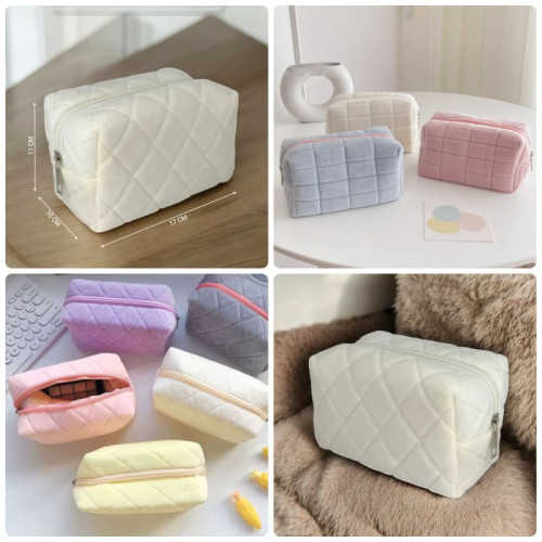 Женская меховая косметичка COS-55 PURPLE