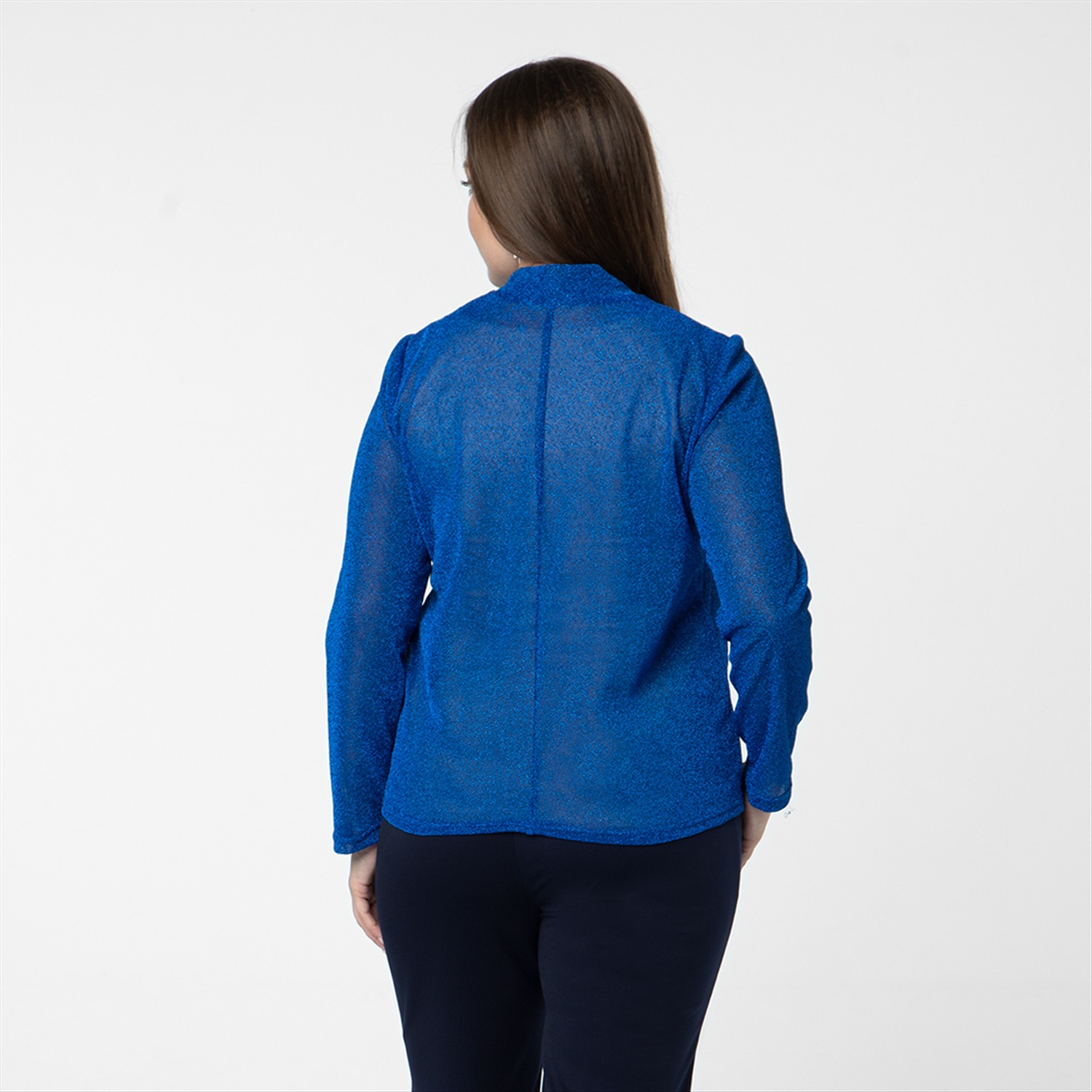 ст. цена1500руб.! Джемпер-Водолазка, трикотаж, синий