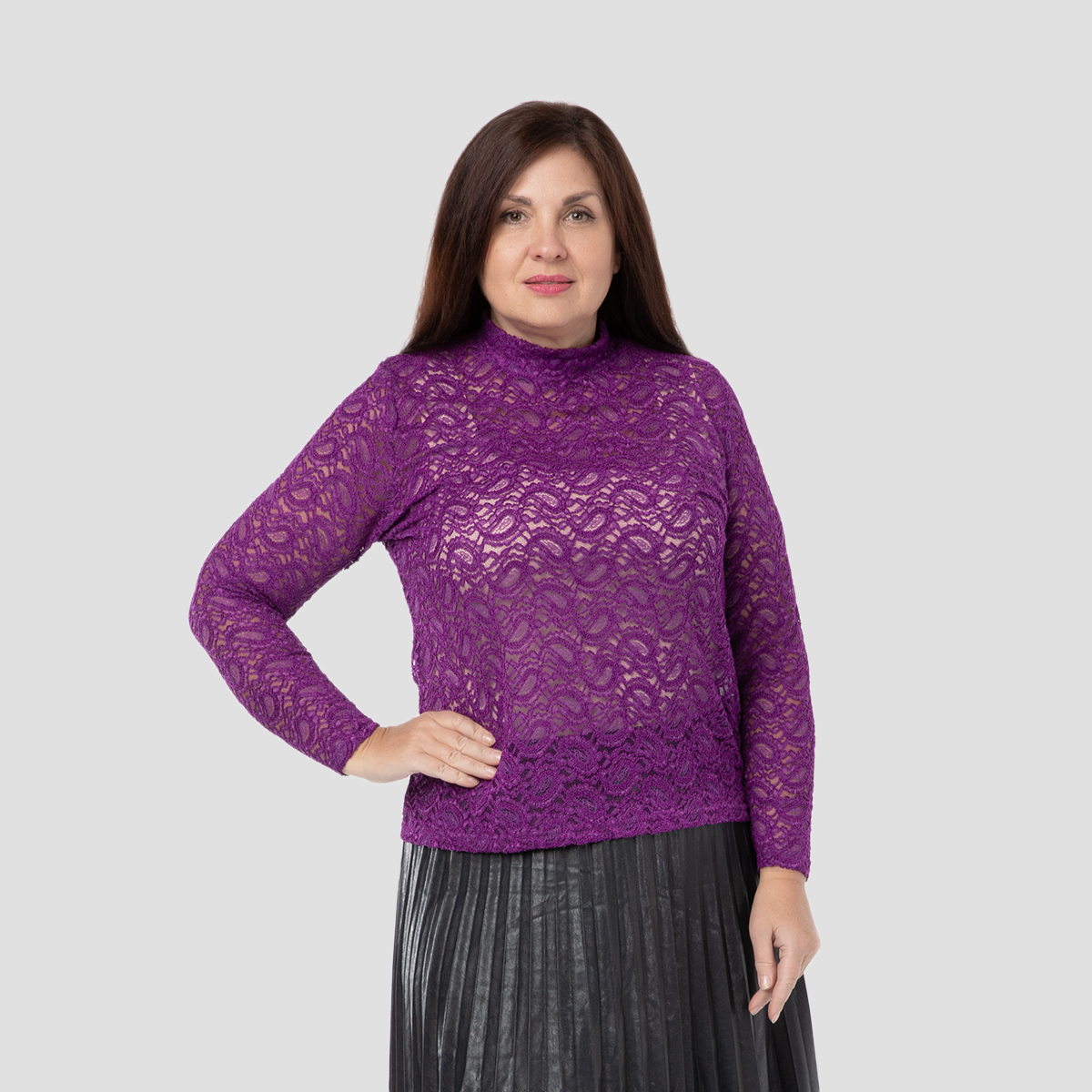 ст. цена1500руб.! Джемпер, текстиль, фиолетовый