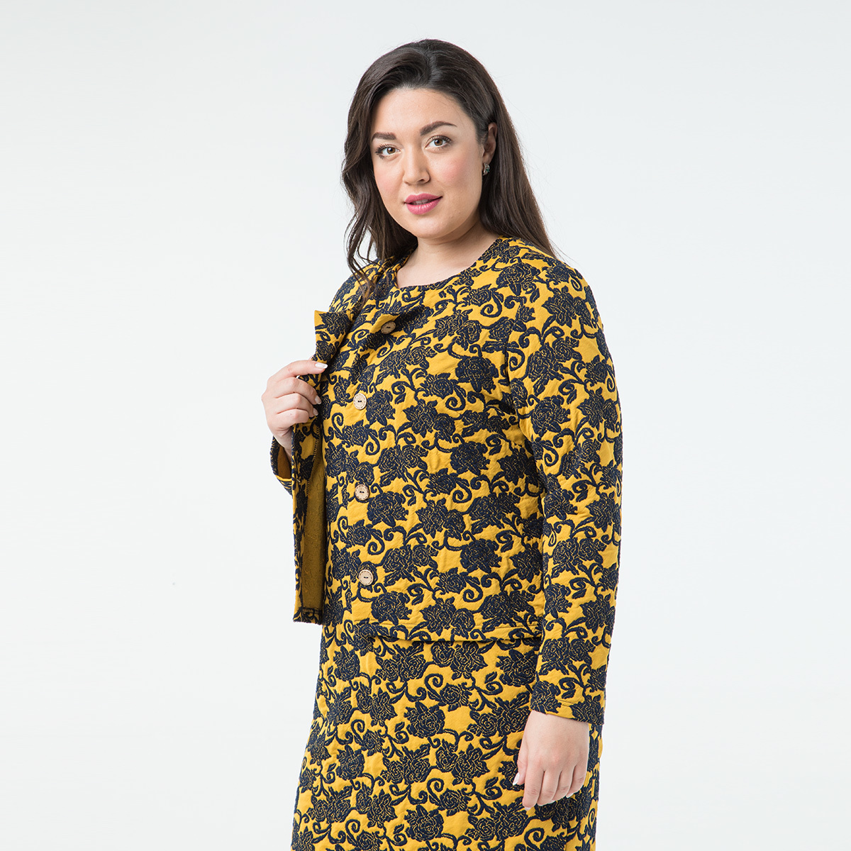 ст. цена1400руб.! Костюм, трикотаж, жакет, платье, желтый