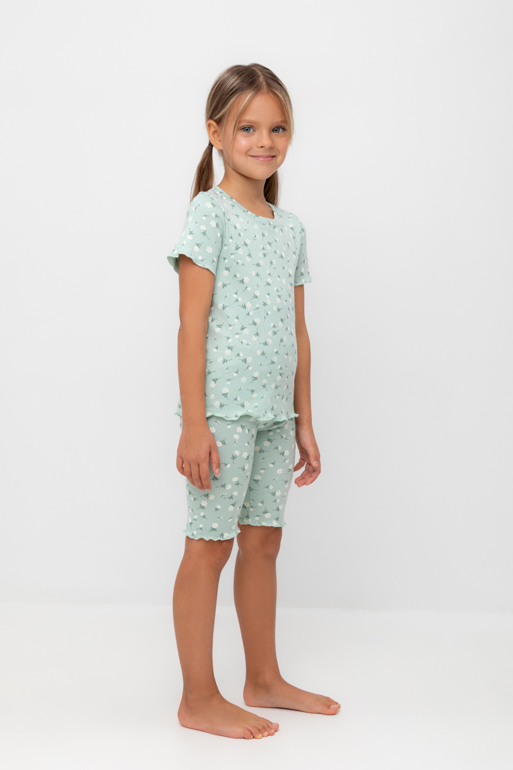 Crockid Пижама К 1632 голубая дымка, цветочный танец Crockid