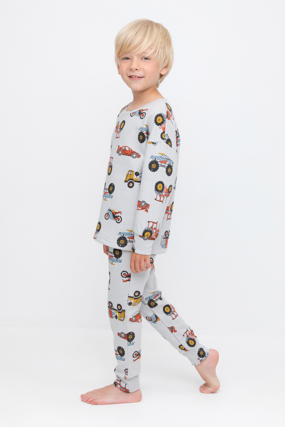 Crockid Пижама К 1587 речной перламутр, машины Crockid