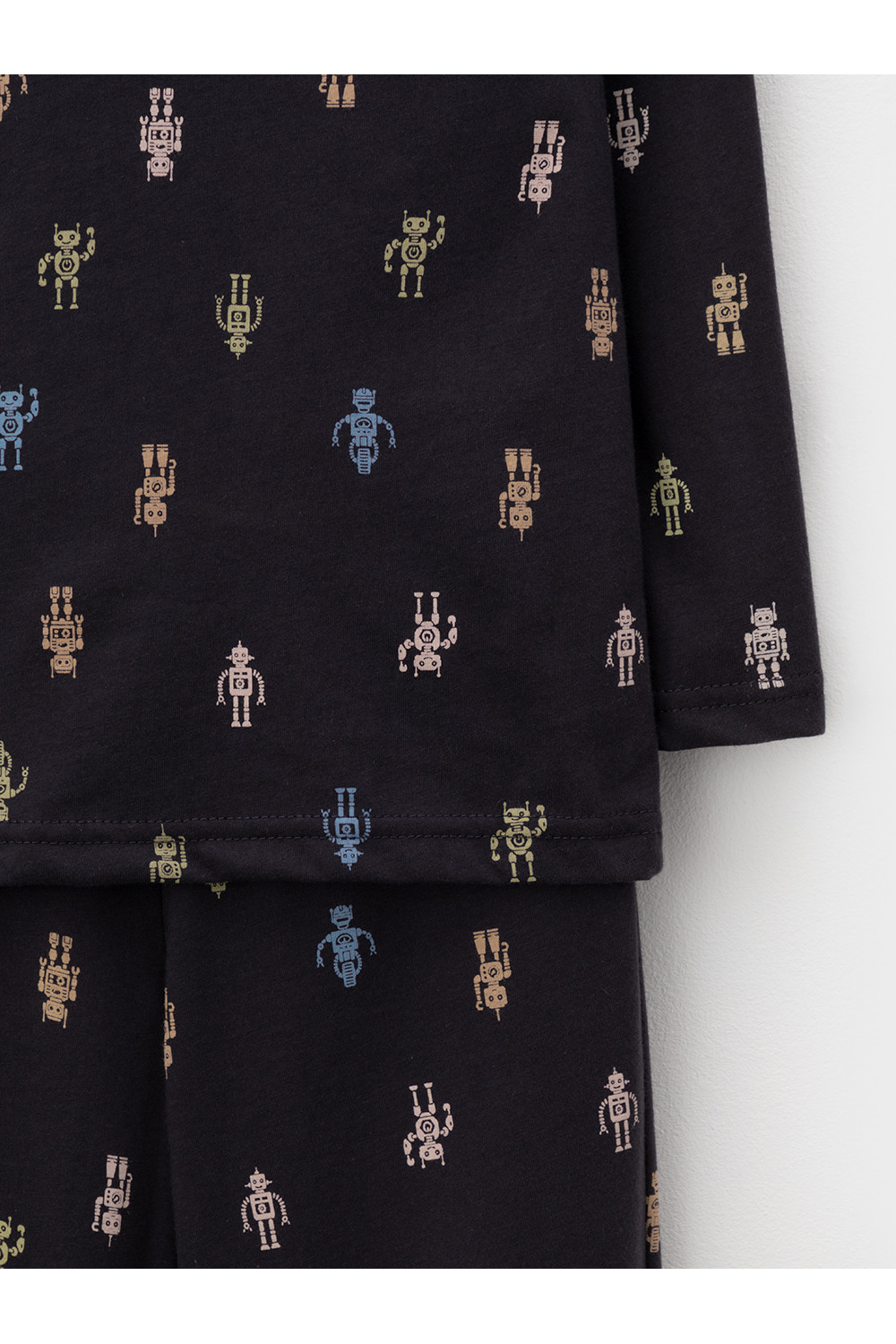 Crockid Пижама К 1561 угольный серый, цветные роботы Crockid