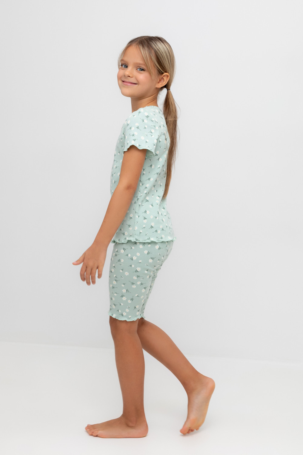 Crockid Пижама К 1632 голубая дымка, цветочный танец Crockid