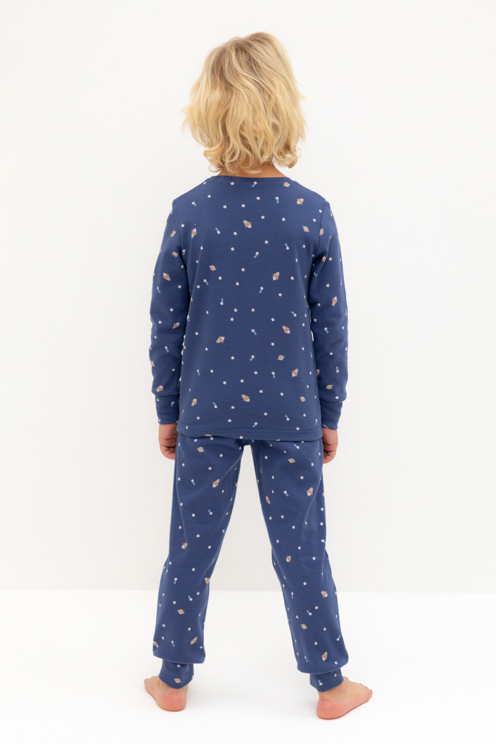 Crockid Пижама К 1621 ультрамарин, космические просторы Crockid