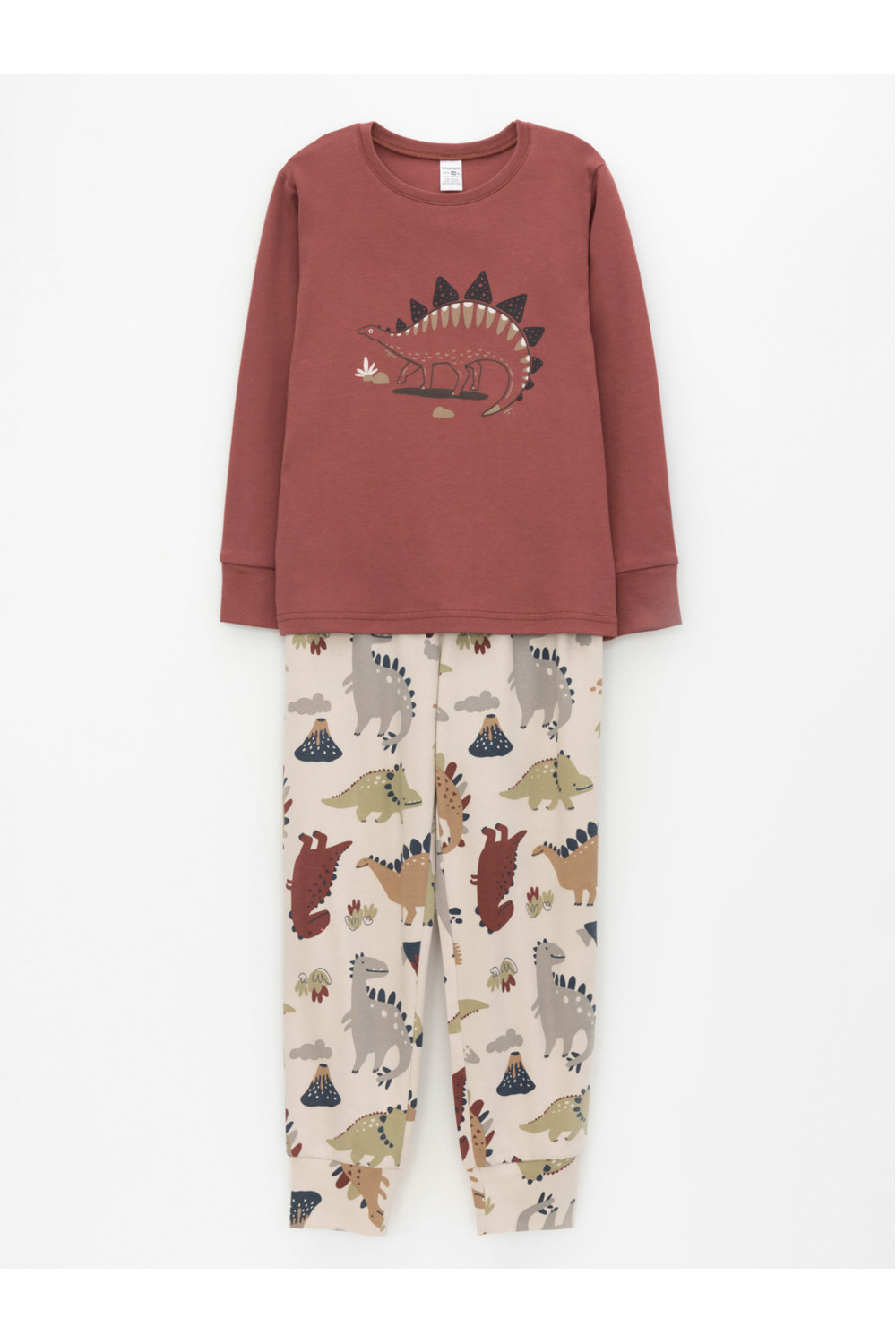 Crockid Пижама К 1541 шоколадный десерт, добрые динозавры Crockid