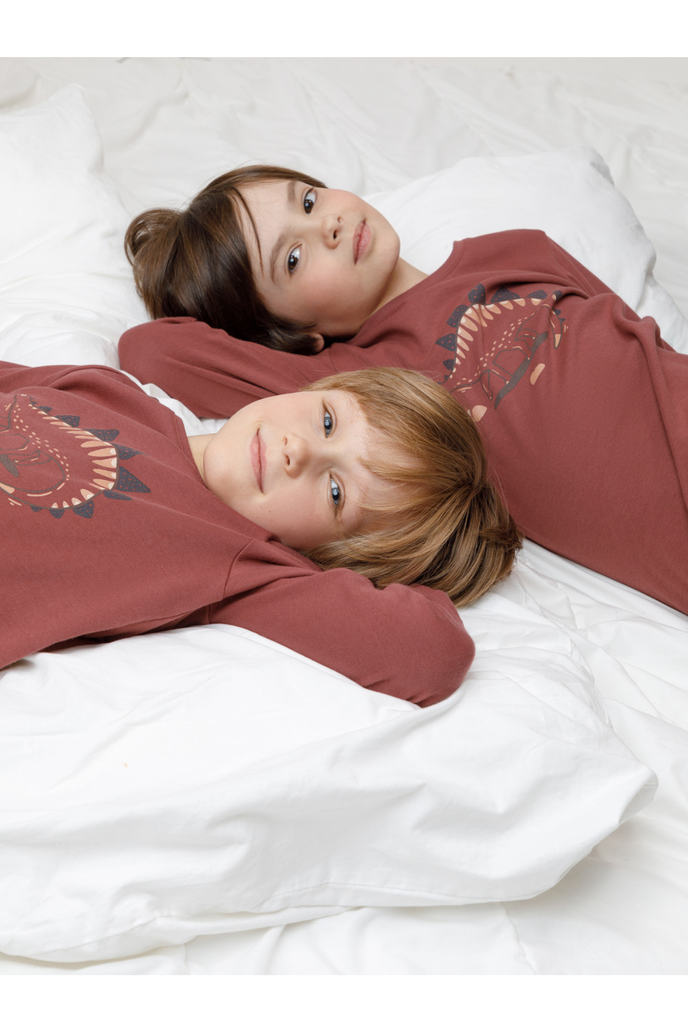 Crockid Пижама К 1541 шоколадный десерт, добрые динозавры Crockid