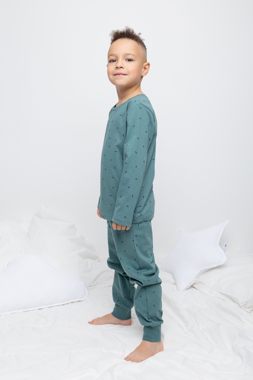 Crockid Пижама К 1561/24 темный малахит, палочки Crockid