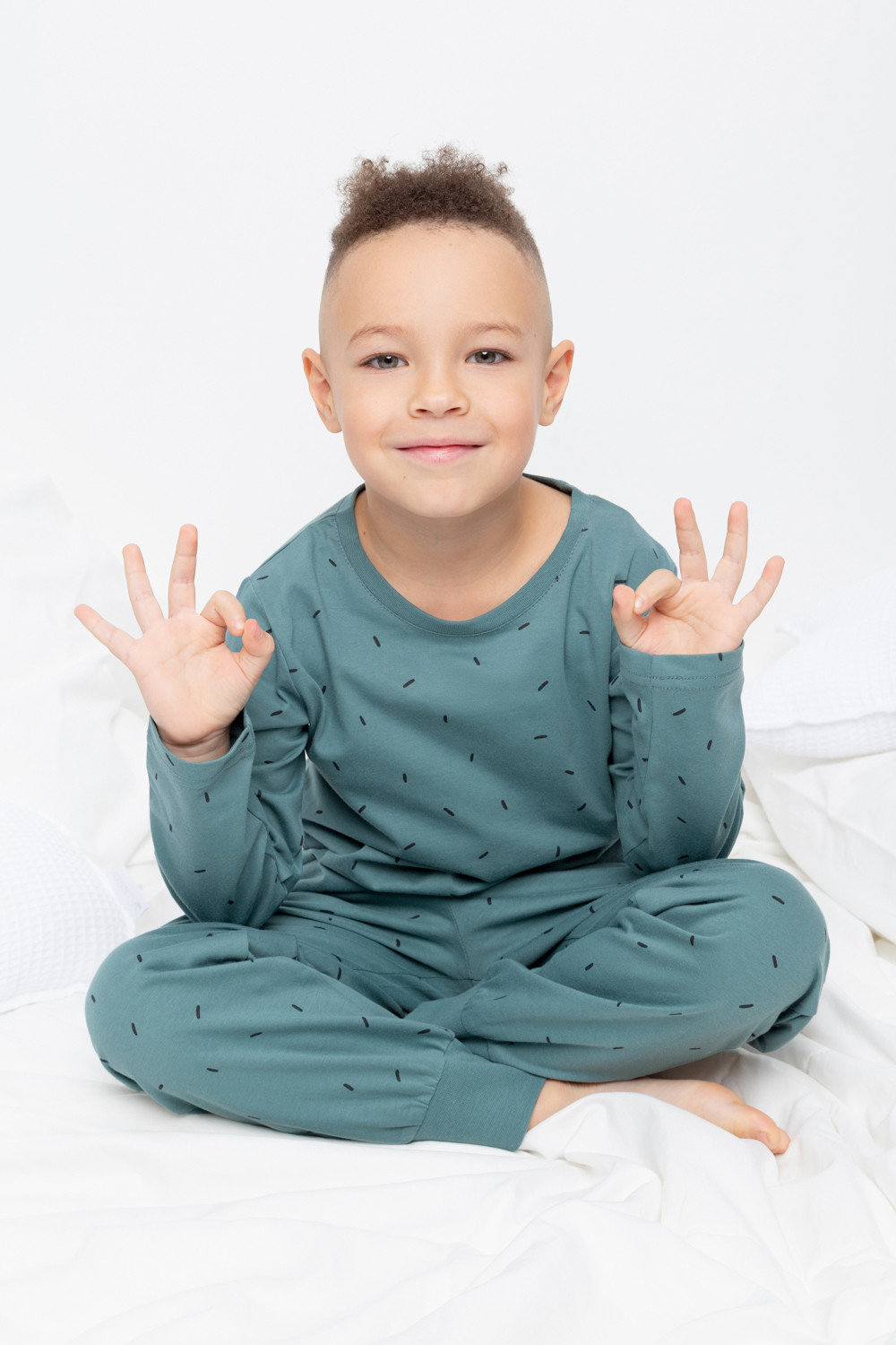 Crockid Пижама К 1561/24 темный малахит, палочки Crockid