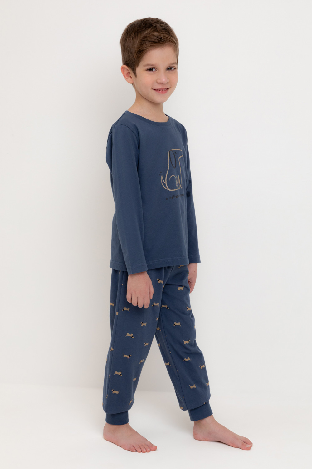 Crockid Пижама К 1606 грозовая туча, таксы Crockid