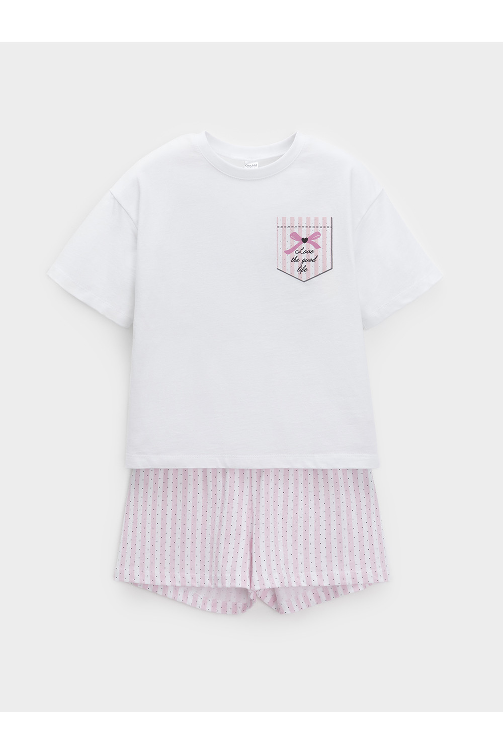 Crockid Пижама МП 1658 белый Н249 Crockid