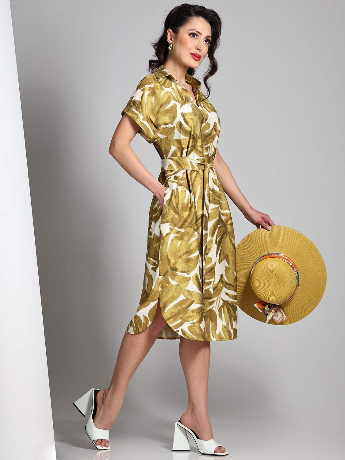 ст. цена2241руб.! DStrend Платье П-4950Горчичный