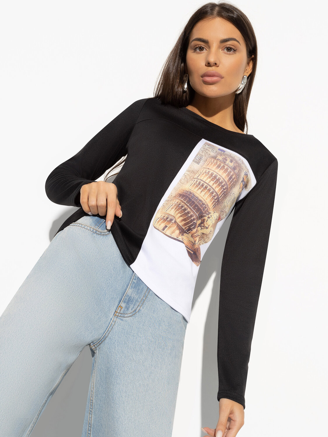 ст. цена1539руб.! CHARUTTI Свитшот 11024черный