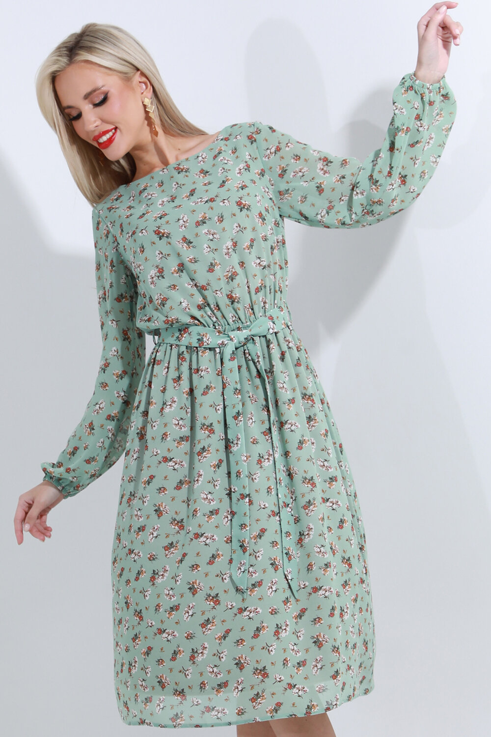 ст. цена2315руб.! DStrend Платье П-4652Мятный