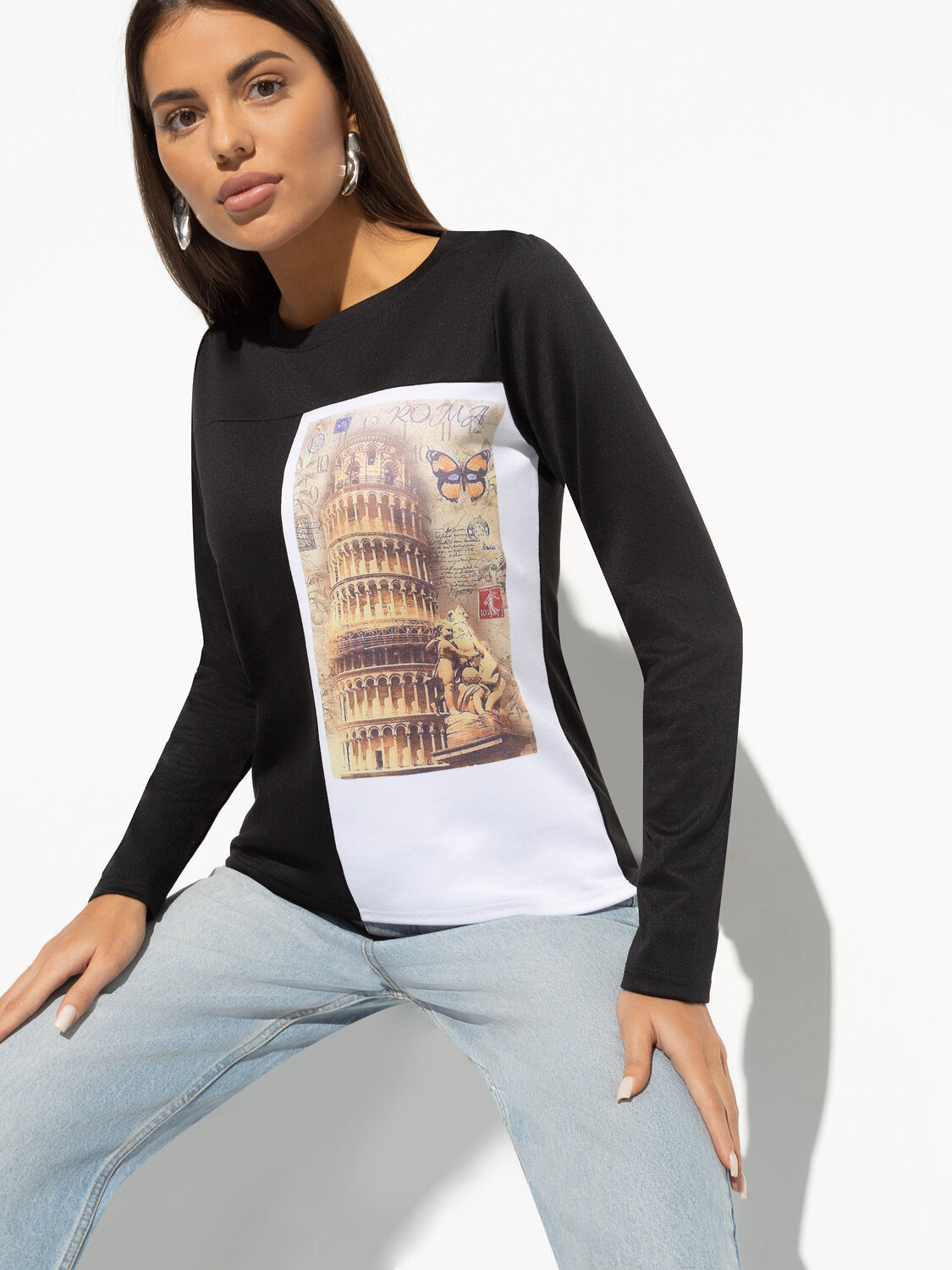 ст. цена1539руб.! CHARUTTI Свитшот 11024черный