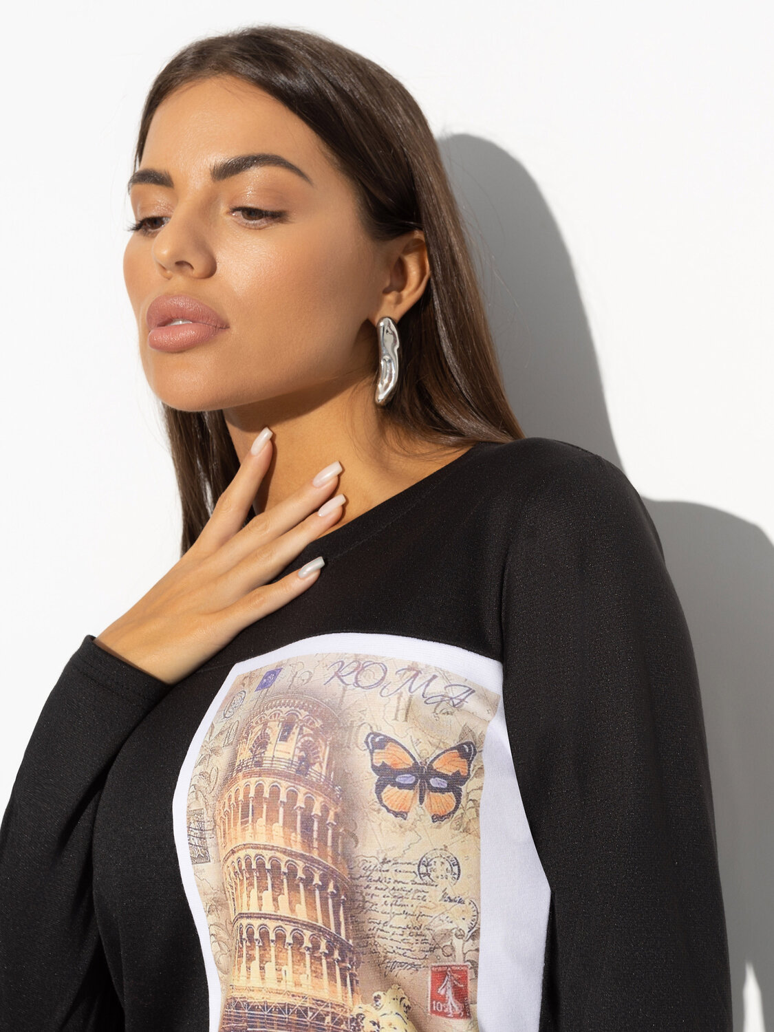 ст. цена1539руб.! CHARUTTI Свитшот 11024черный