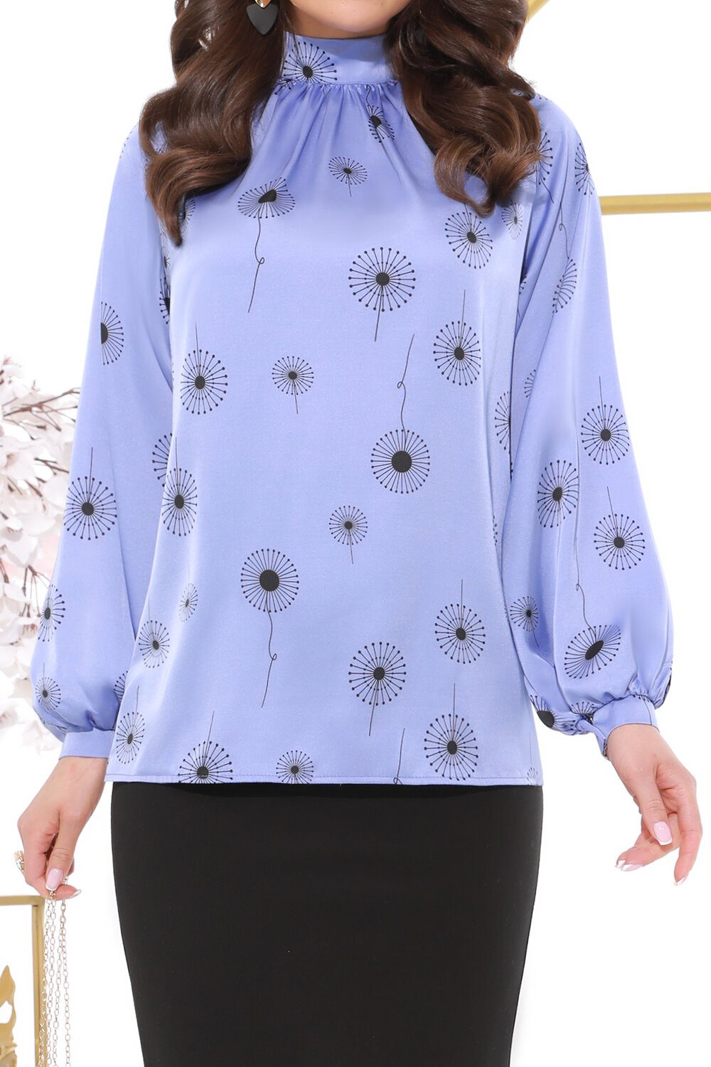 ст. цена2071руб.! DStrend Блузка Б-1464Светло-фиолетовый