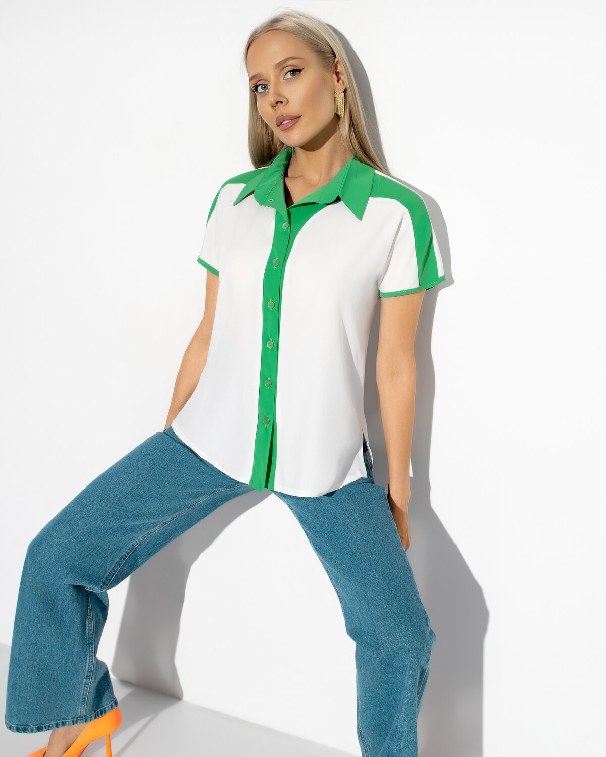 ст. цена1653руб.! CHARUTTI Блуза 10534белый