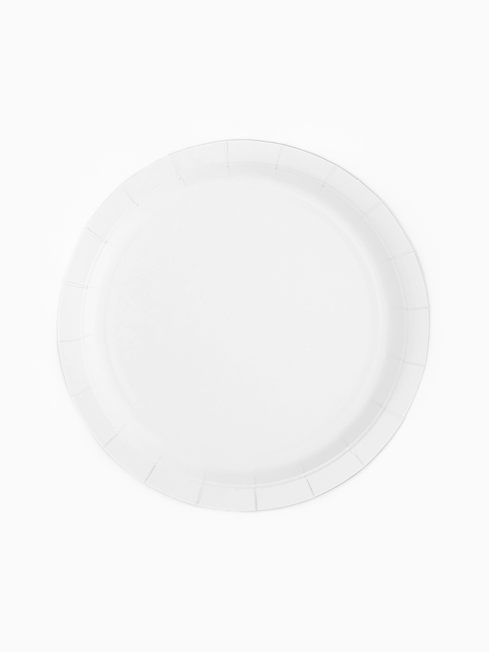 Тарелка одноразовая бумажная «Синие Узоры», 17 см, 6 шт.