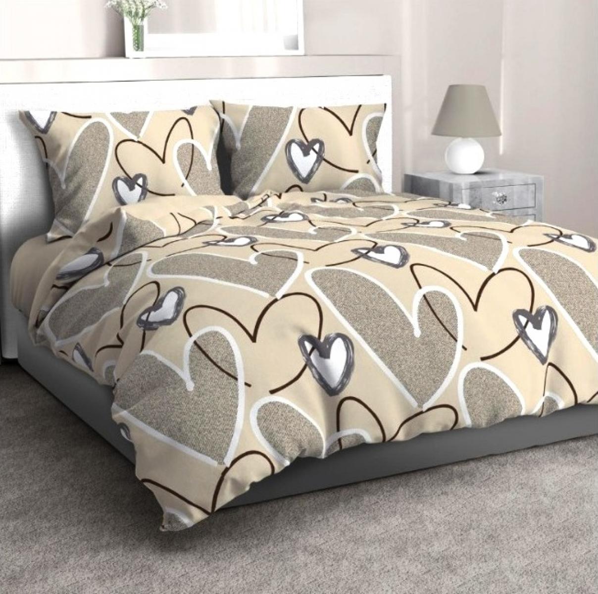 Наволочка Сердца Деним бязь ГОСТ