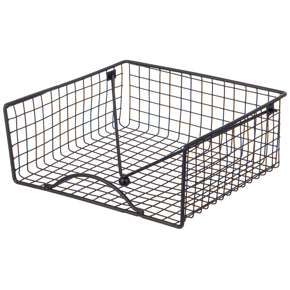 САЛФЕТНИЦА AGNESS 19*19*8СМ ЧЕРНАЯ (КОР=12ШТ)