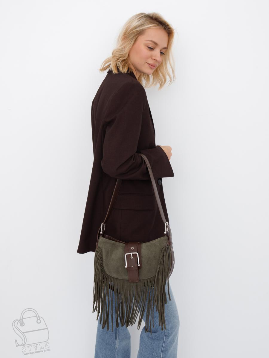 Сумка женская кожаная 99057-1NN wine khaki Natale Navetta