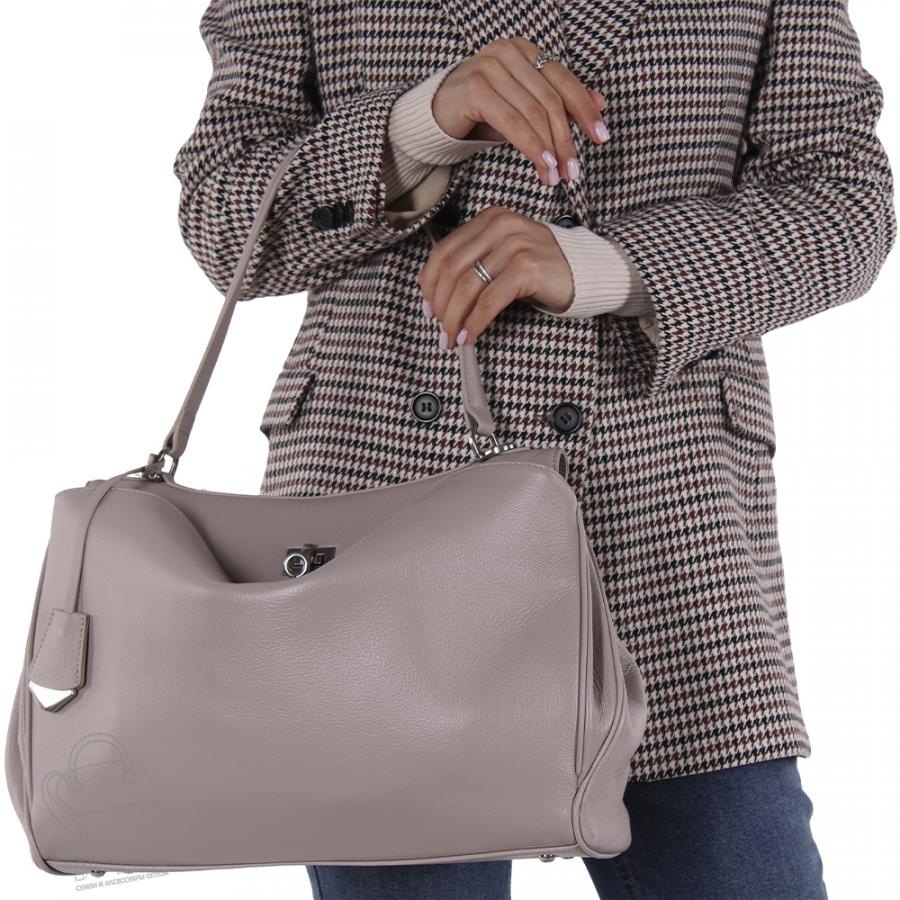 Сумка женская кожаная 2094Y b.apricot Polina&Eiterou