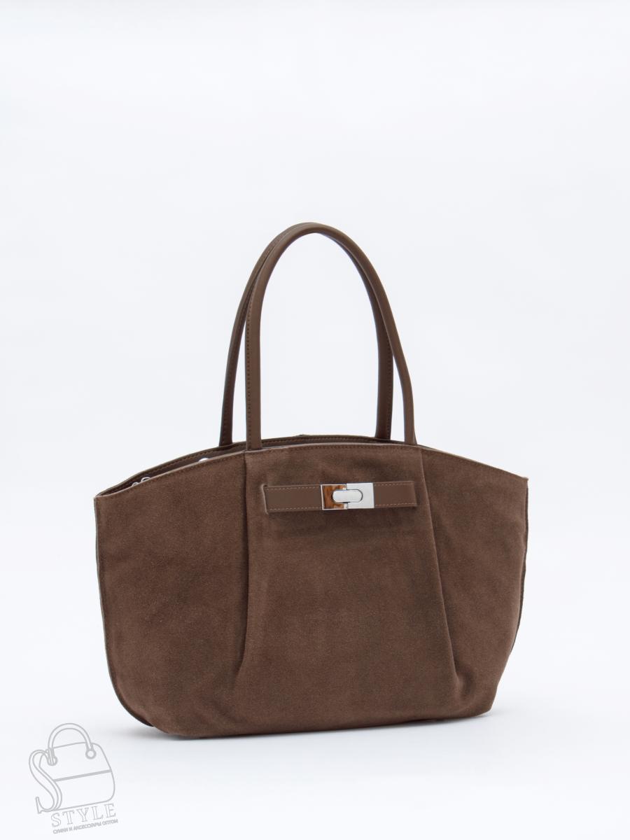 Сумка женская кожаная 2423YF khaki Polina&Eiterou