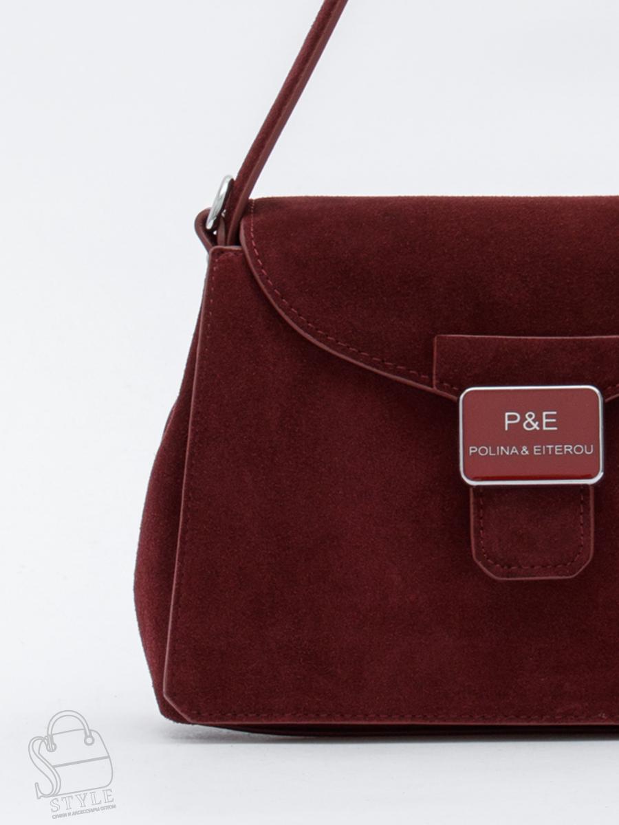 Сумка женская кожаная 1908YF angola red Polina&Eiterou