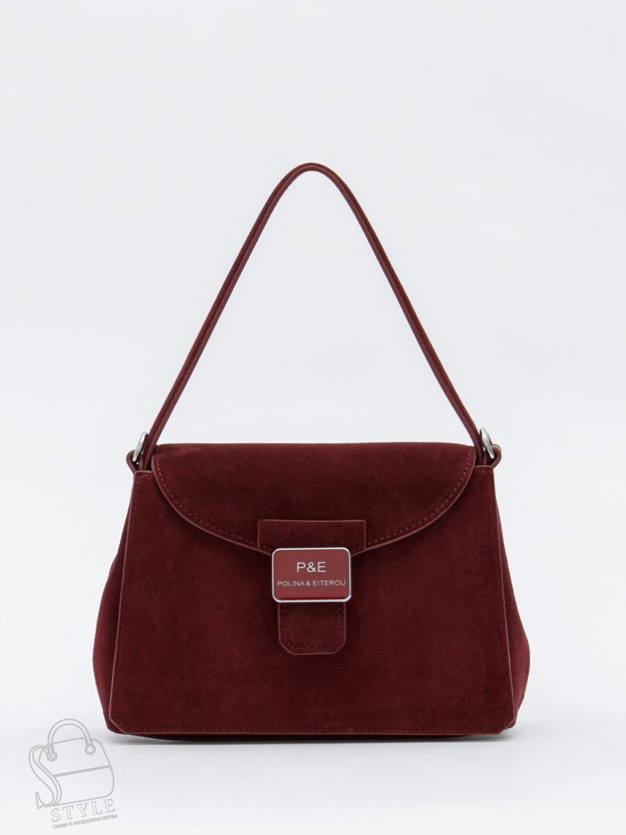 Сумка женская кожаная 1908YF angola red Polina&Eiterou