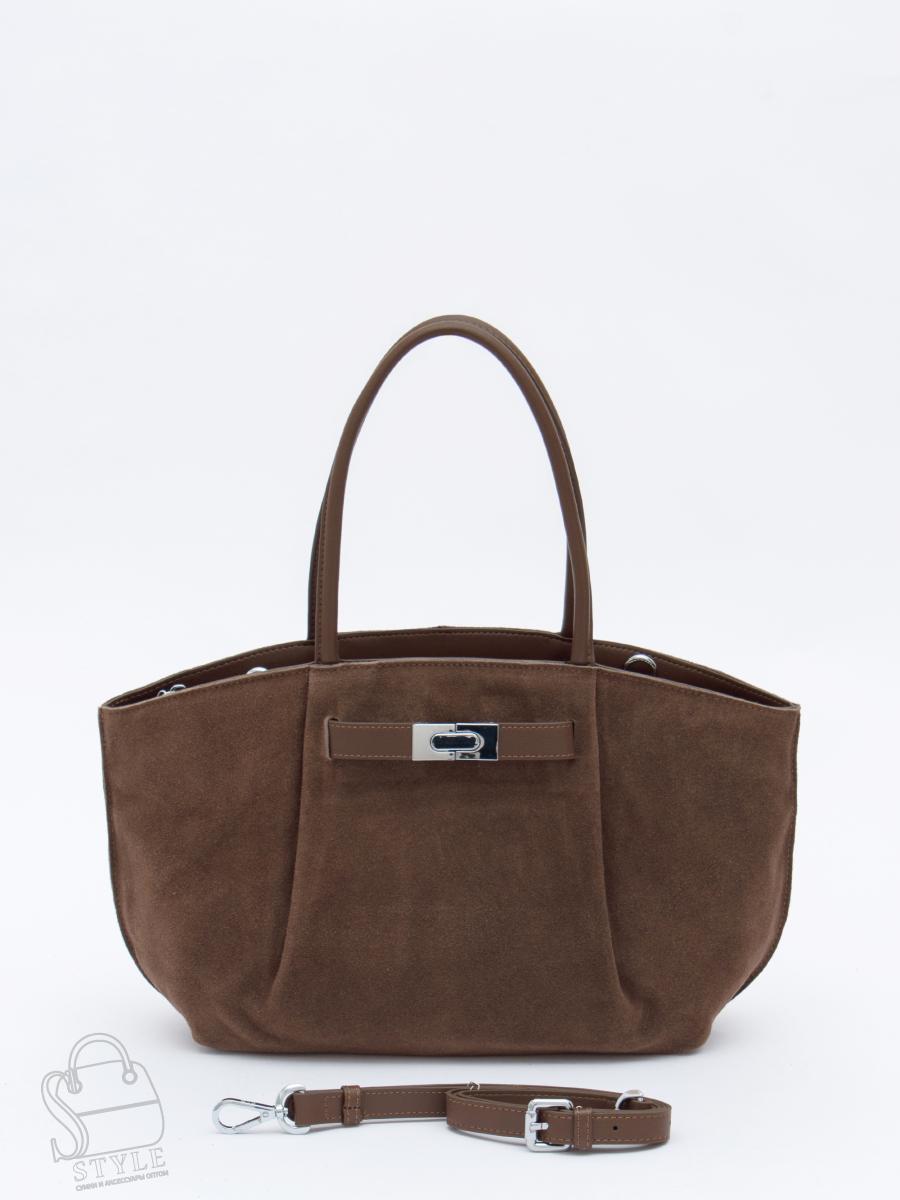 Сумка женская кожаная 2423YF khaki Polina&Eiterou