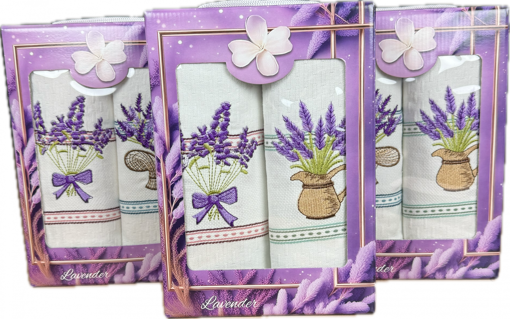 Набор хлопковых полотенец 88 - 910 ЛАВАНДА 2 пр р-р 40х60