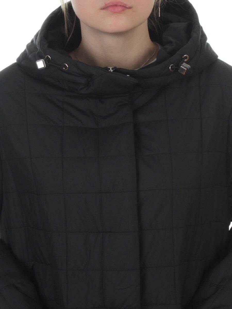 9605 BLACK Куртка стеганная демисезонная женская (100 гр. синтепон)