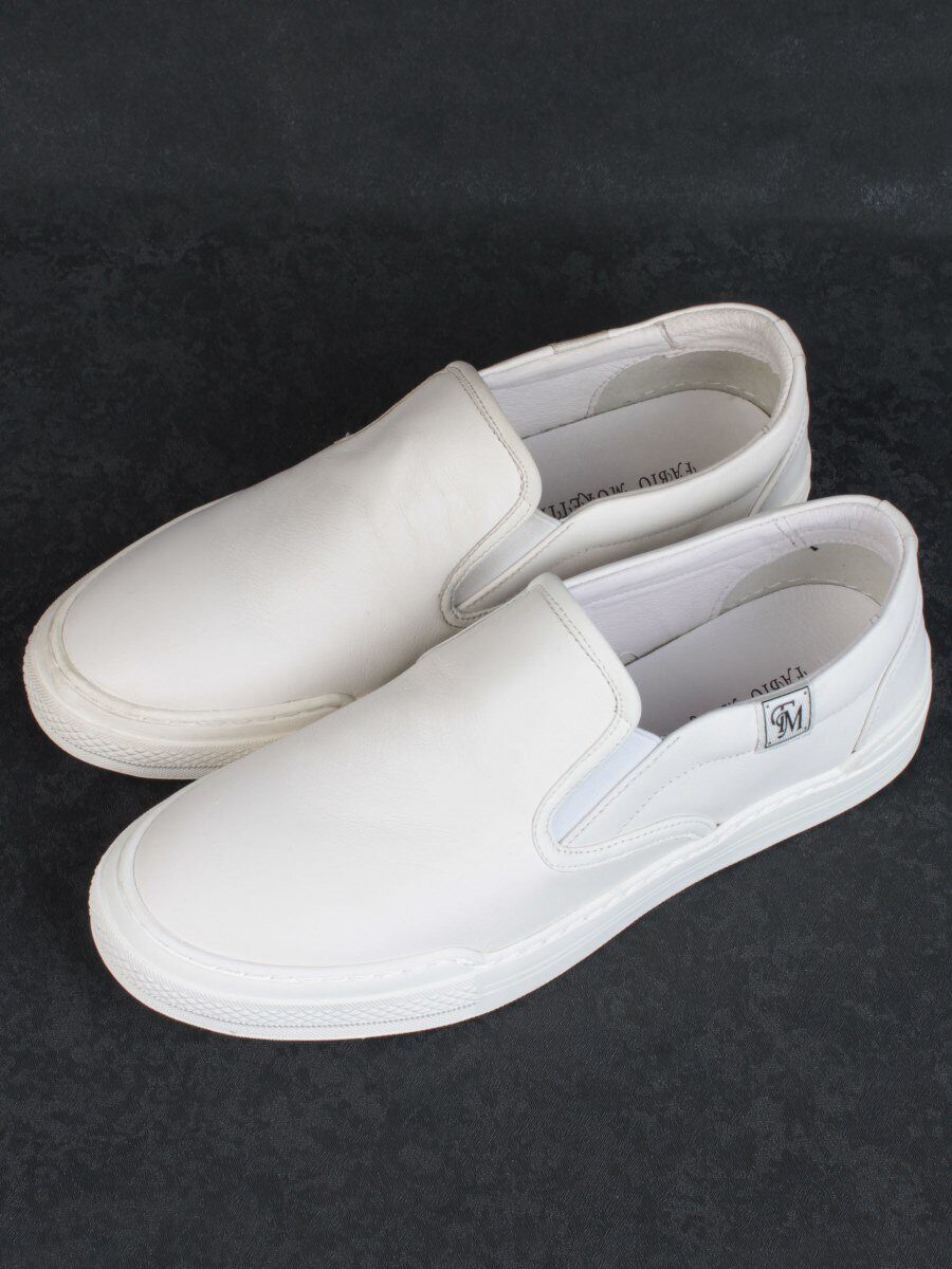 03-A69870-11-2 WHITE Полуботинки спортивные мужские (натуральная кожа)