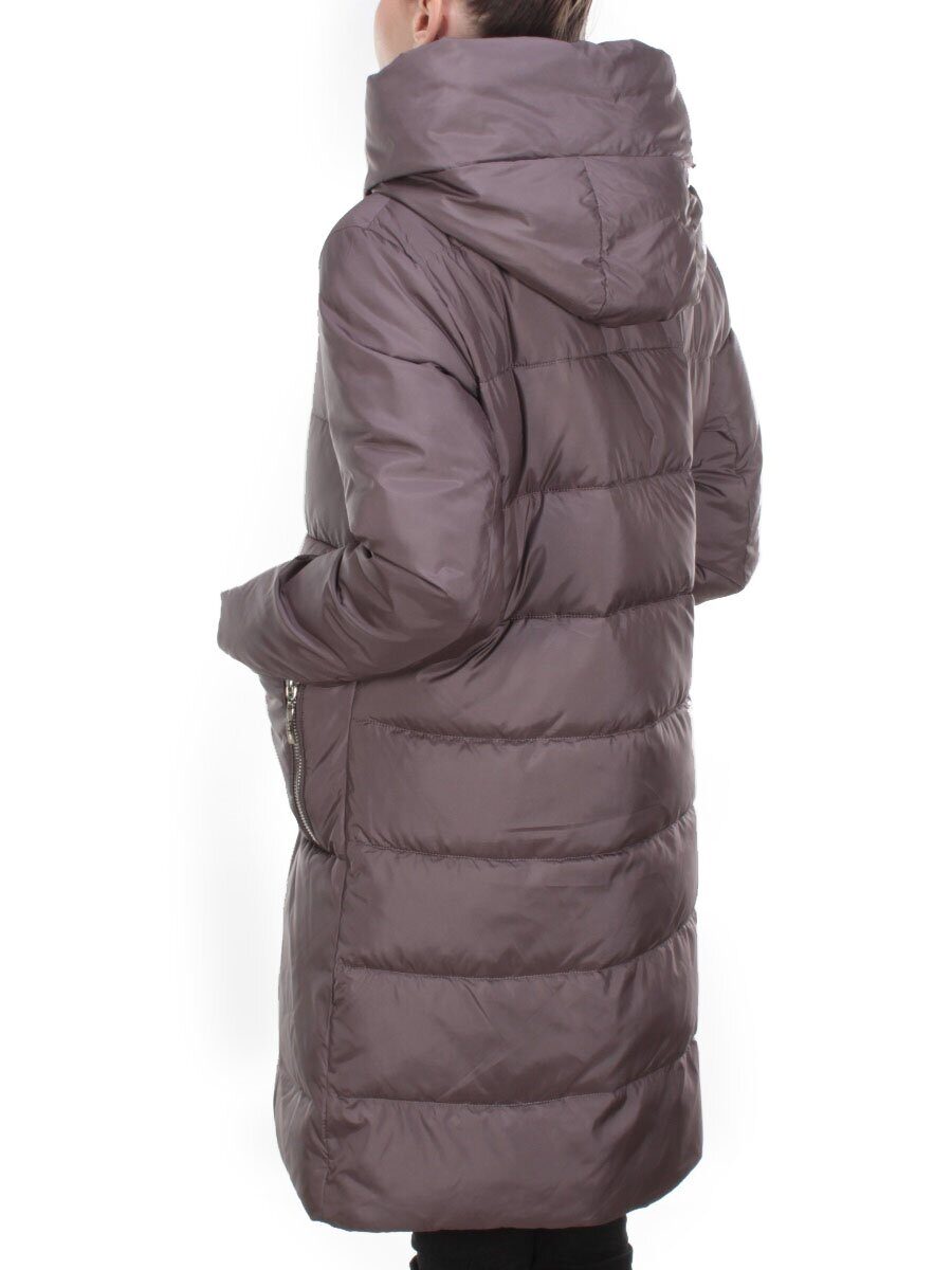 2119 DARK GREY Пальто зимнее женское MELISACITI (200 гр. холлофайбер)