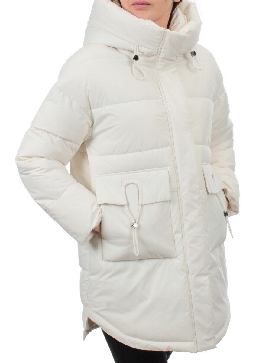 3335 MILK WHITE Куртка зимняя облегченная женская (150 гр. холлофайбер)