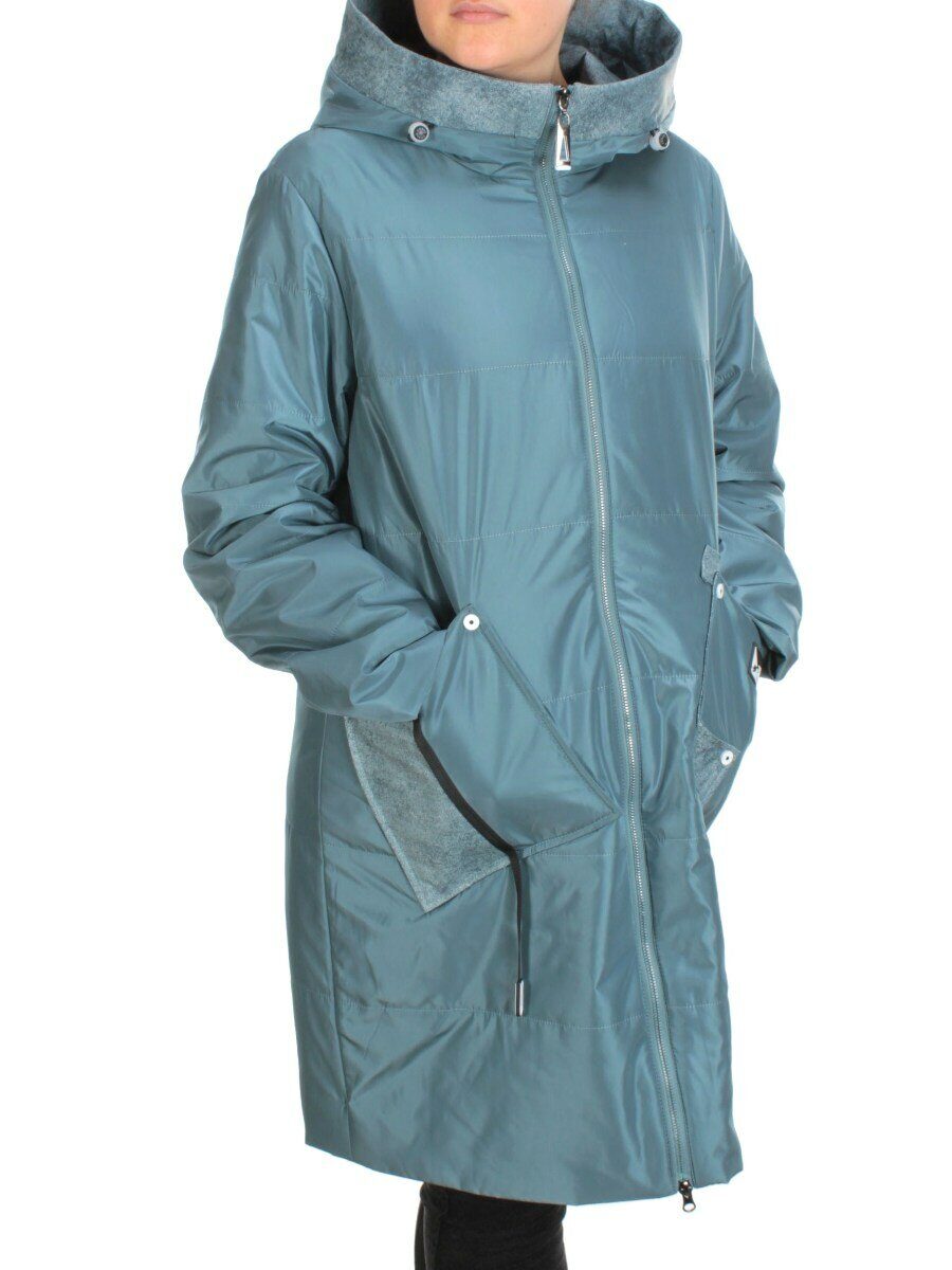 BM-15 GRAY/GREEN Куртка демисезонная женская (100 гр. синтепон)