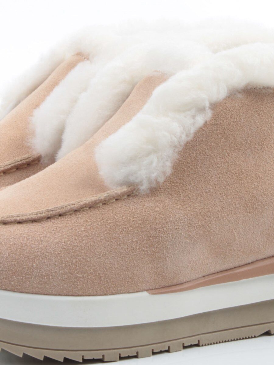 04-5521-2 APRICOTS Ботинки зимние женские (натуральная кожа, 100% шерсть)