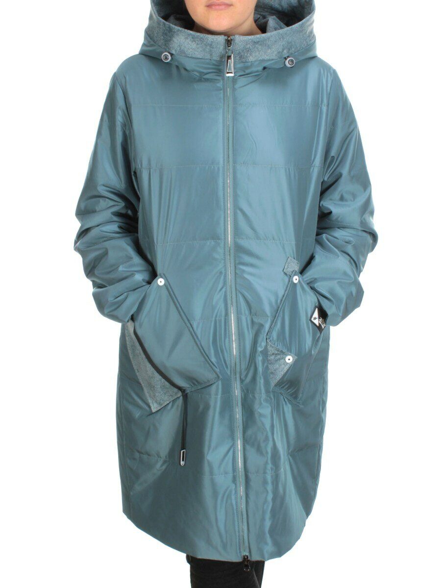 BM-15 GRAY/GREEN Куртка демисезонная женская (100 гр. синтепон)